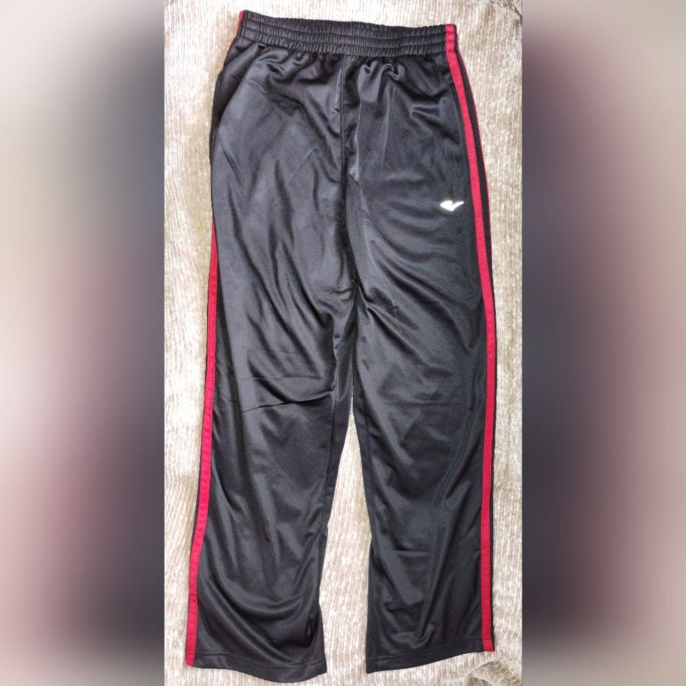 Boys Everlast Track Pants - Black with red stripes size 14-16